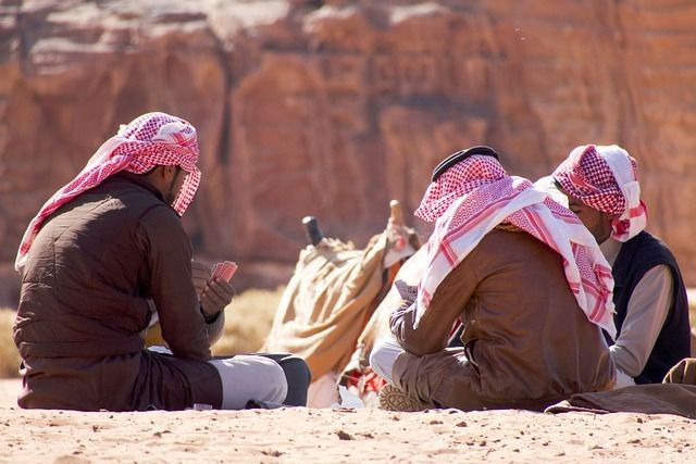 Bedouins sharing tea