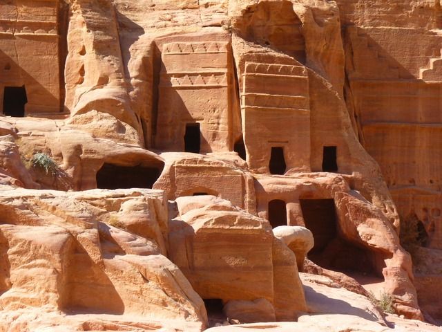 Rock-cut tombs in Petra