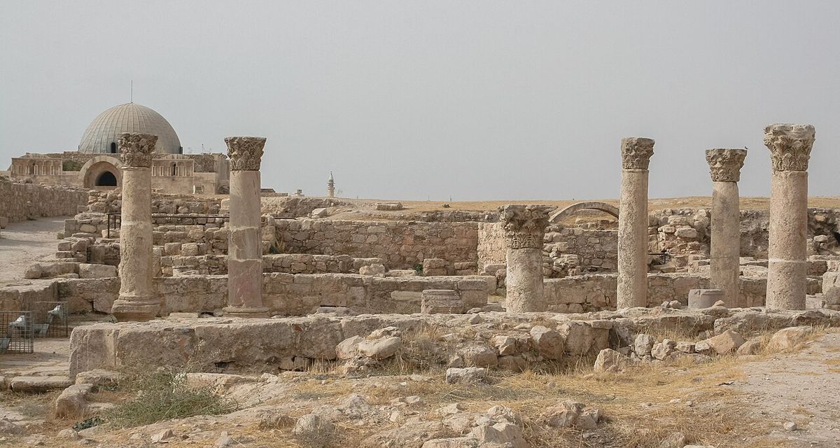 Le temple d'Hercule sur la citadelle d'Amman