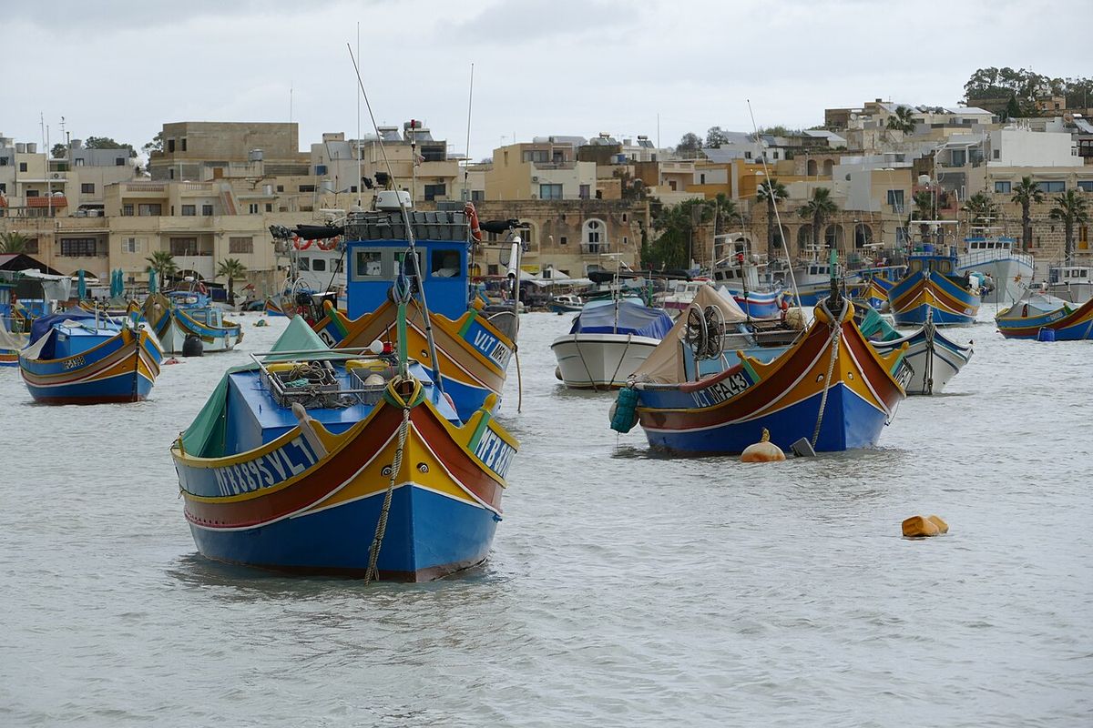 Les luzzu colorés de Marsaxlokk
