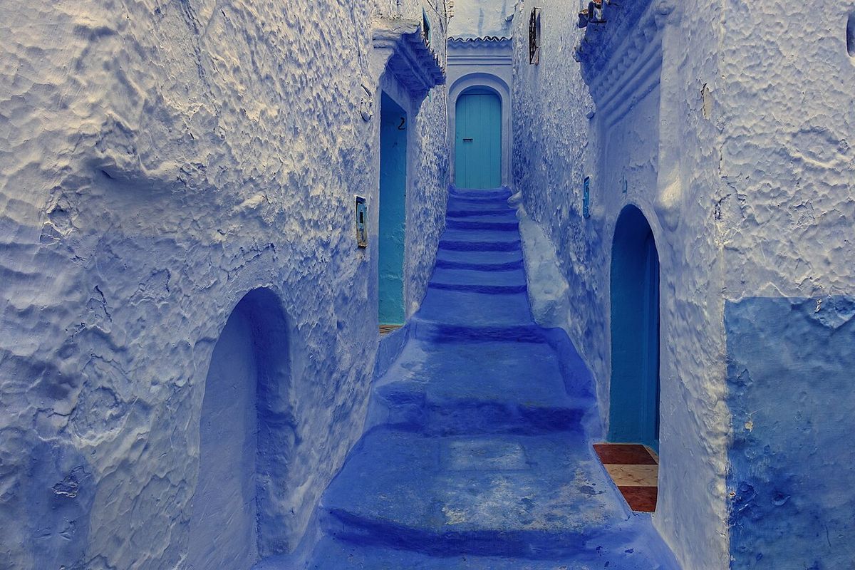 Une ruelle bleue de Chefchaouen