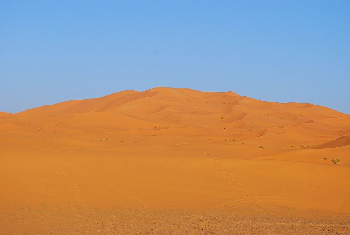 Les dunes de l'erg Chebbi, à Merzouga