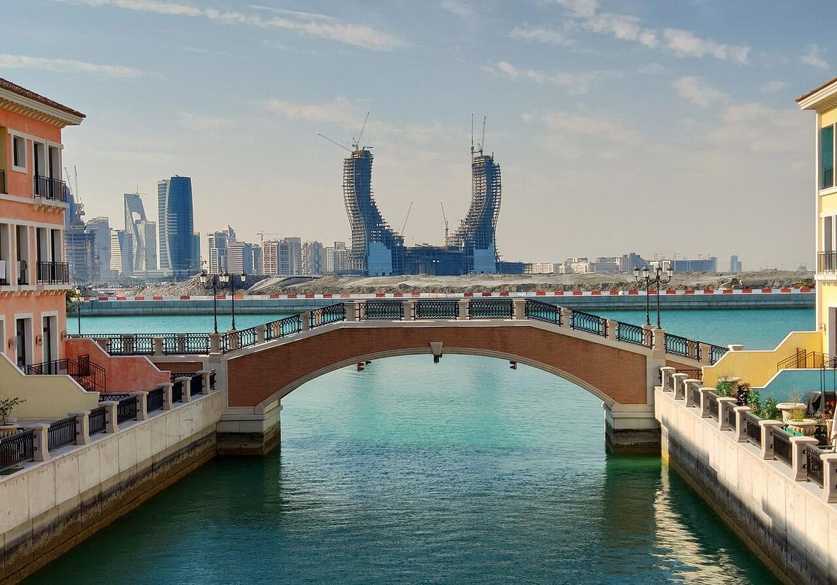 Lusail canals and towers