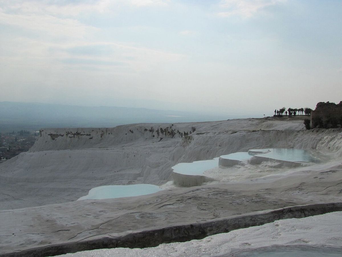 The travertine pools of Pamukkale